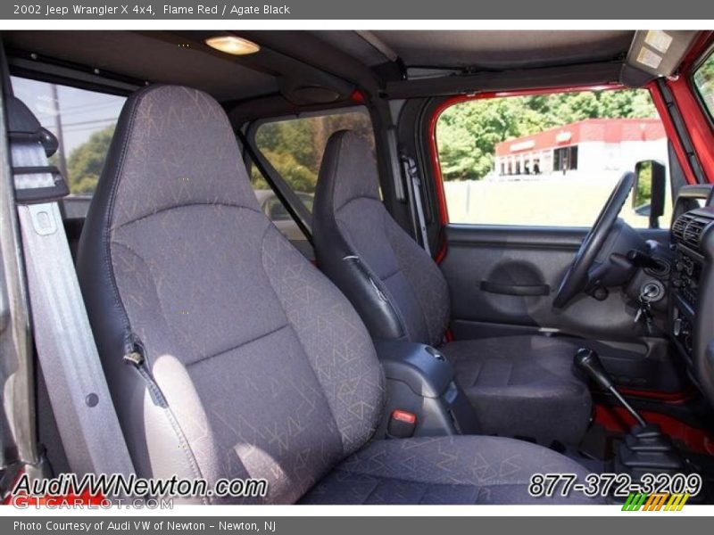 Flame Red / Agate Black 2002 Jeep Wrangler X 4x4