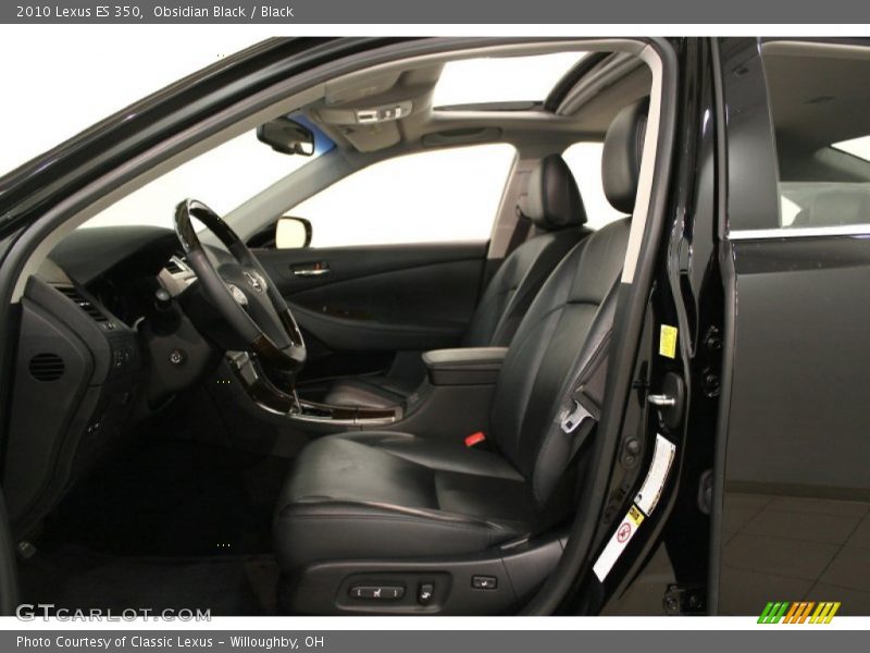 Obsidian Black / Black 2010 Lexus ES 350