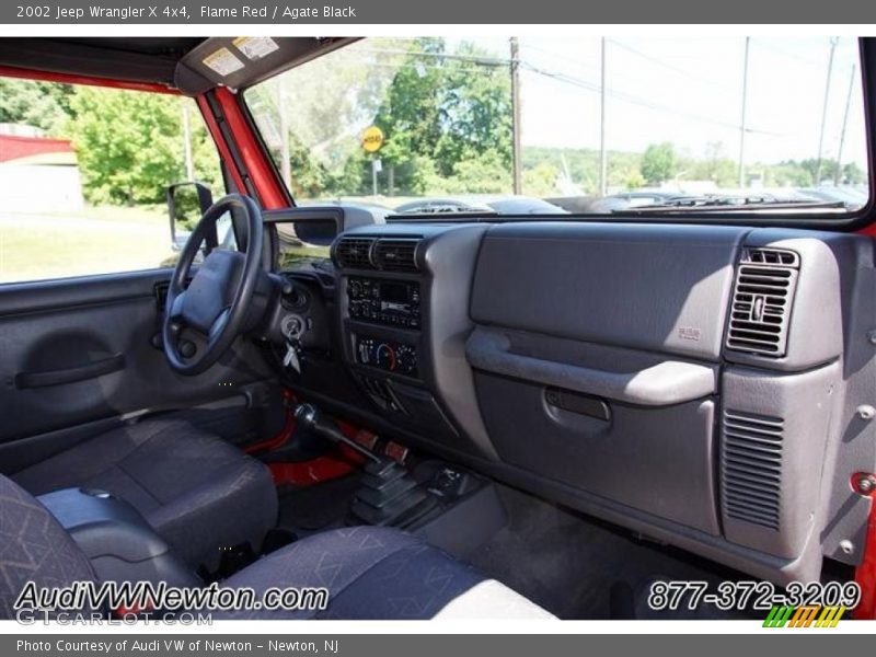 Flame Red / Agate Black 2002 Jeep Wrangler X 4x4