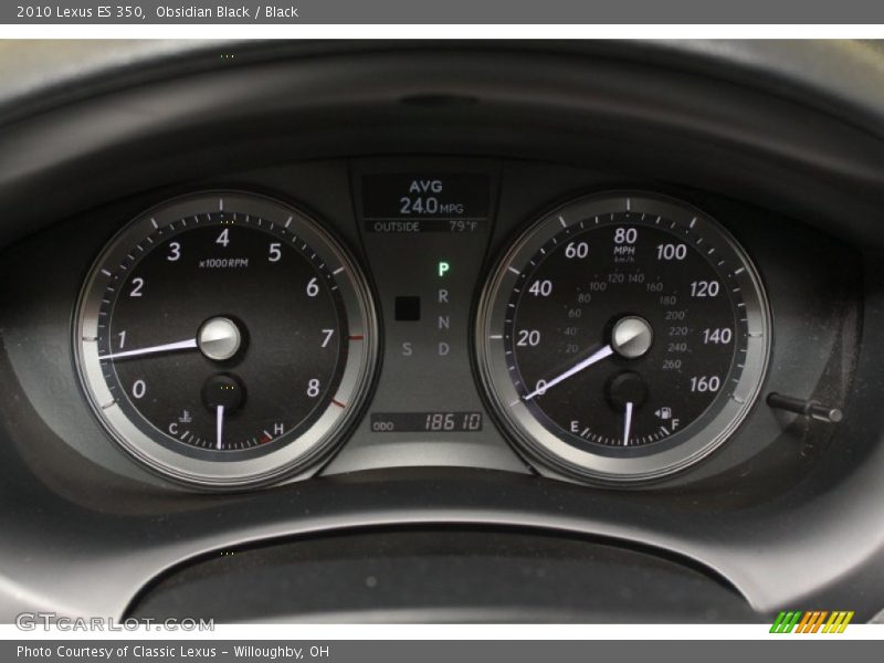 Obsidian Black / Black 2010 Lexus ES 350