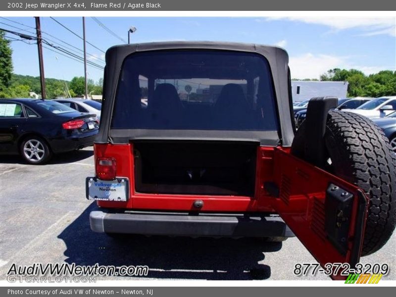 Flame Red / Agate Black 2002 Jeep Wrangler X 4x4