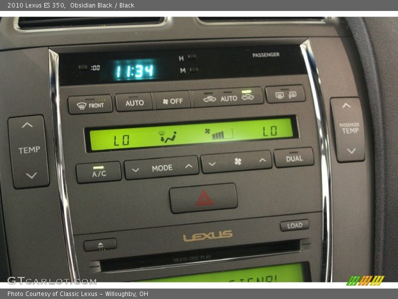 Obsidian Black / Black 2010 Lexus ES 350