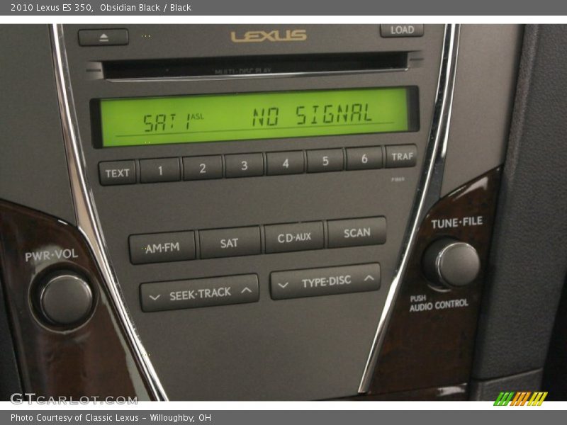 Obsidian Black / Black 2010 Lexus ES 350