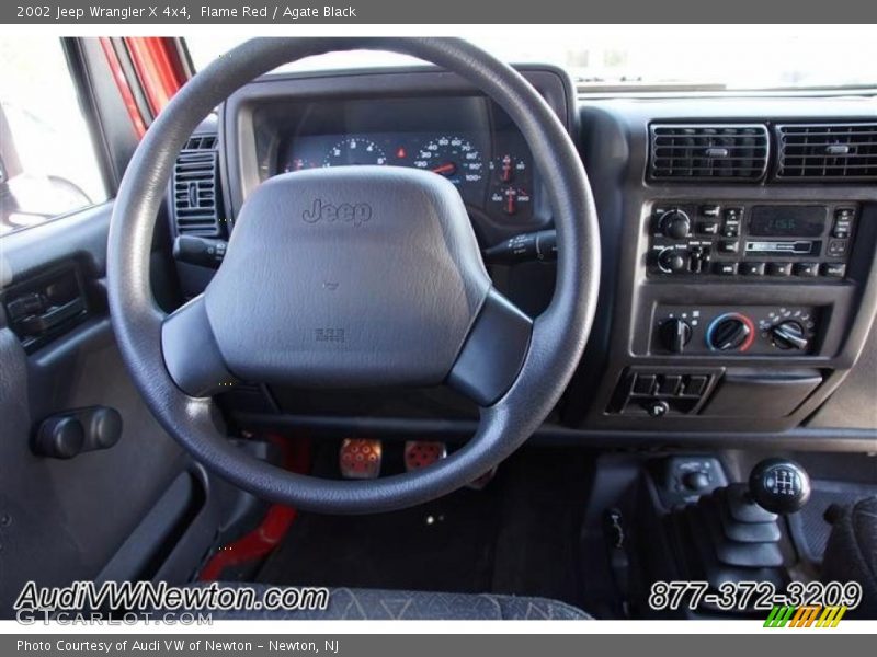 Flame Red / Agate Black 2002 Jeep Wrangler X 4x4