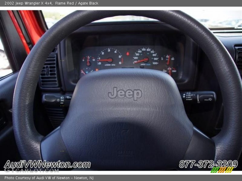 Flame Red / Agate Black 2002 Jeep Wrangler X 4x4