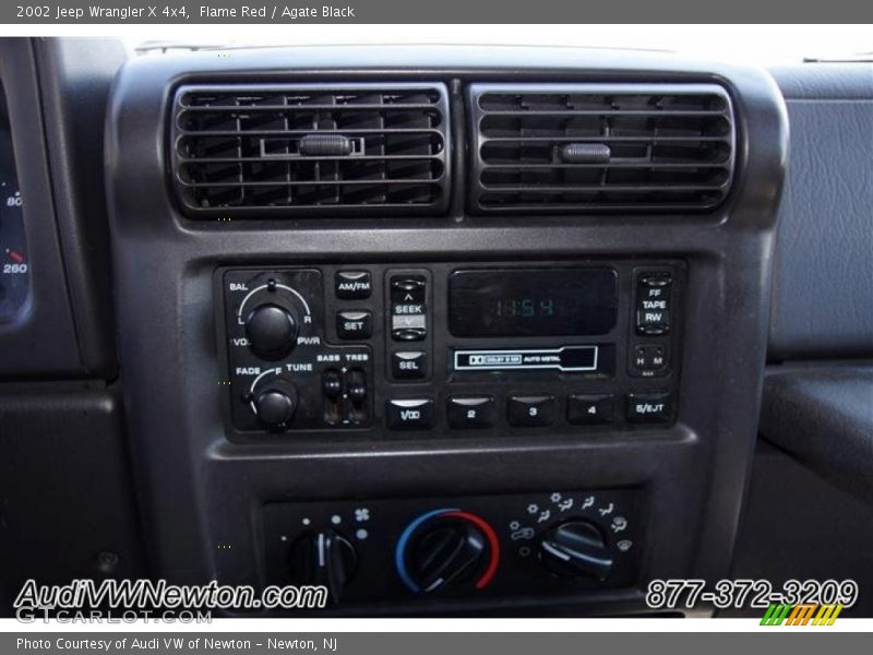 Flame Red / Agate Black 2002 Jeep Wrangler X 4x4