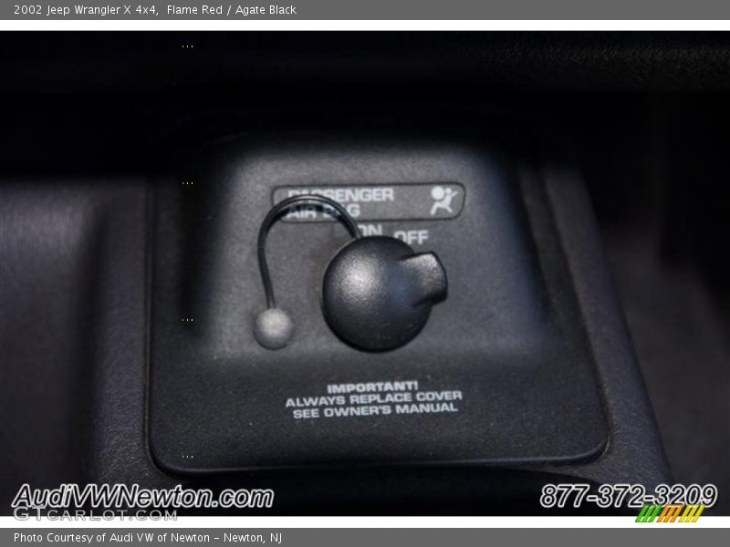 Flame Red / Agate Black 2002 Jeep Wrangler X 4x4