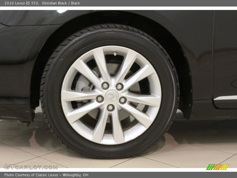 Obsidian Black / Black 2010 Lexus ES 350
