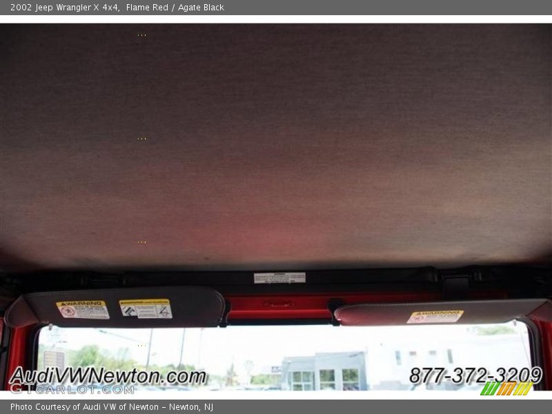 Flame Red / Agate Black 2002 Jeep Wrangler X 4x4