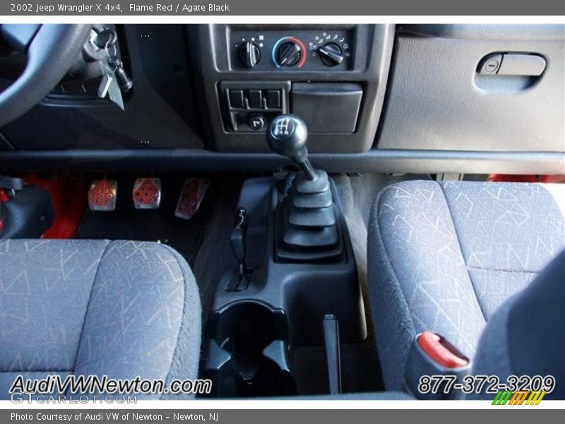 Flame Red / Agate Black 2002 Jeep Wrangler X 4x4