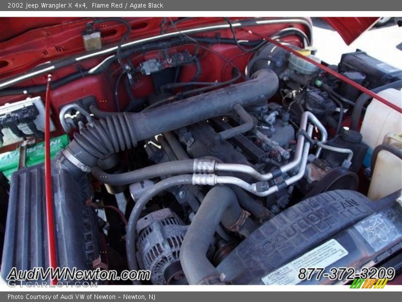 Flame Red / Agate Black 2002 Jeep Wrangler X 4x4