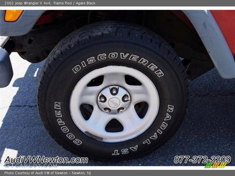 Flame Red / Agate Black 2002 Jeep Wrangler X 4x4
