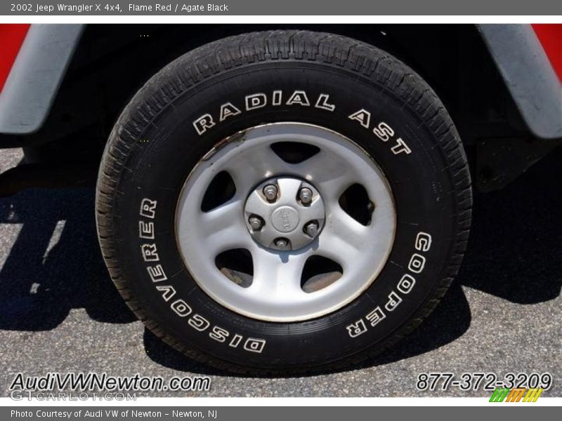 Flame Red / Agate Black 2002 Jeep Wrangler X 4x4