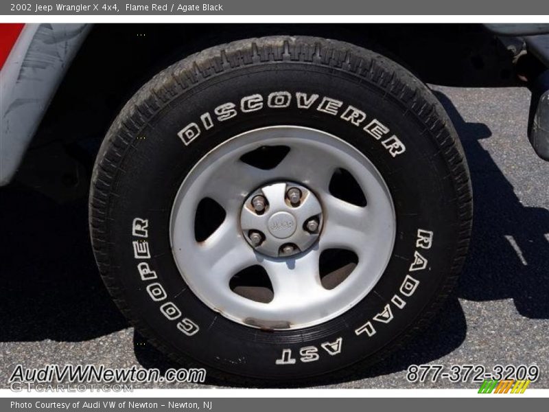 Flame Red / Agate Black 2002 Jeep Wrangler X 4x4