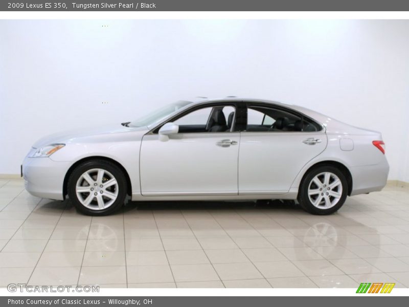 Tungsten Silver Pearl / Black 2009 Lexus ES 350