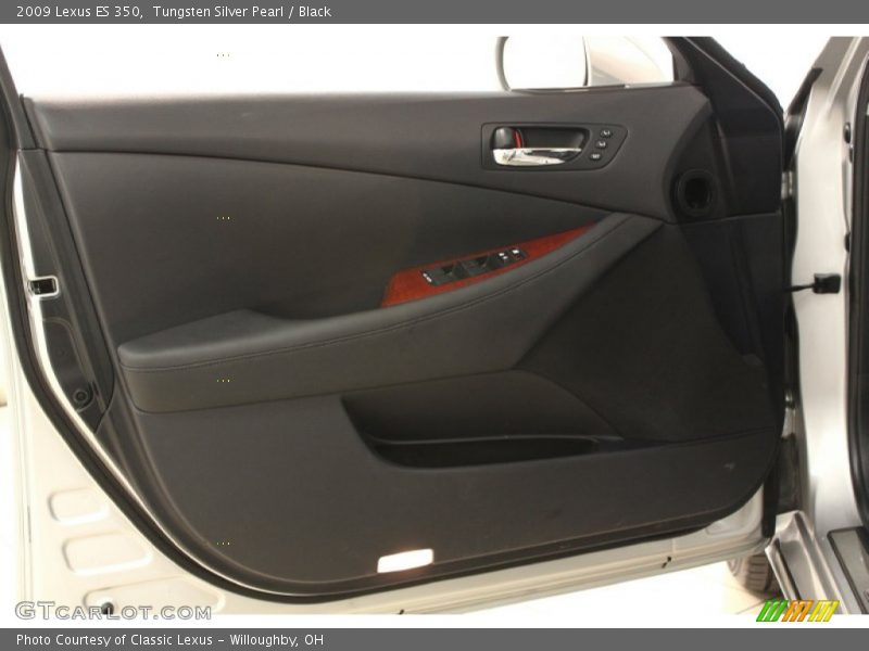 Tungsten Silver Pearl / Black 2009 Lexus ES 350