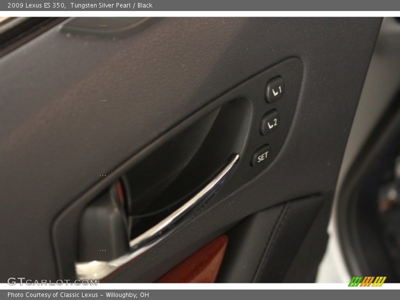 Tungsten Silver Pearl / Black 2009 Lexus ES 350