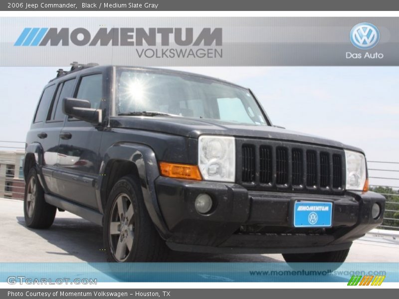 Black / Medium Slate Gray 2006 Jeep Commander