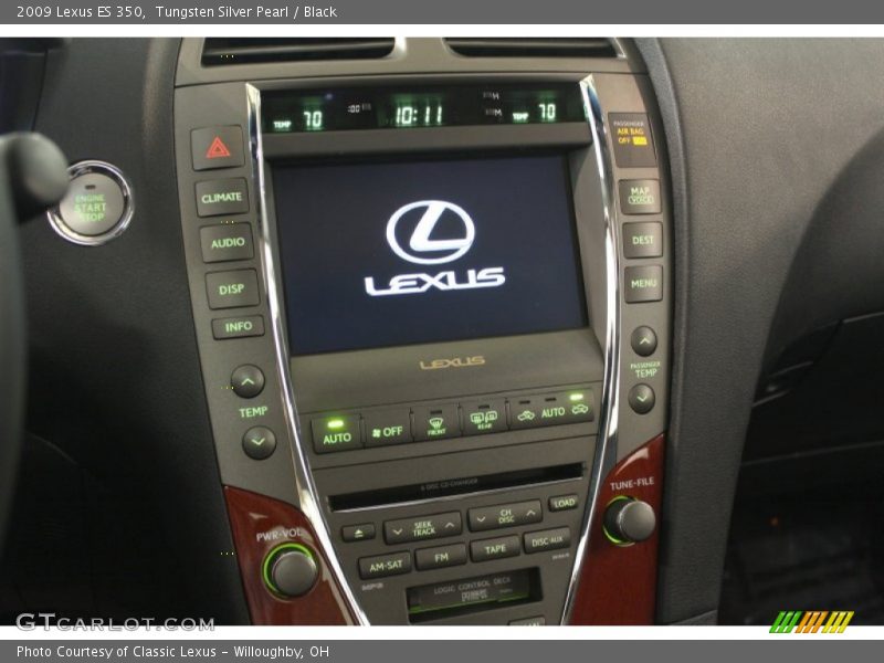 Tungsten Silver Pearl / Black 2009 Lexus ES 350