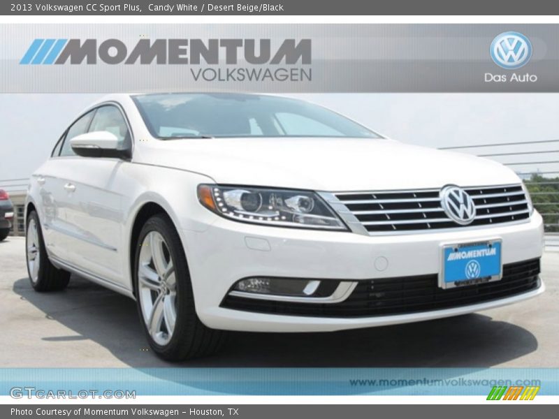 Candy White / Desert Beige/Black 2013 Volkswagen CC Sport Plus