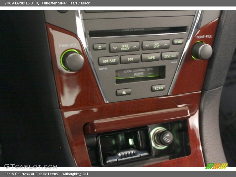 Tungsten Silver Pearl / Black 2009 Lexus ES 350