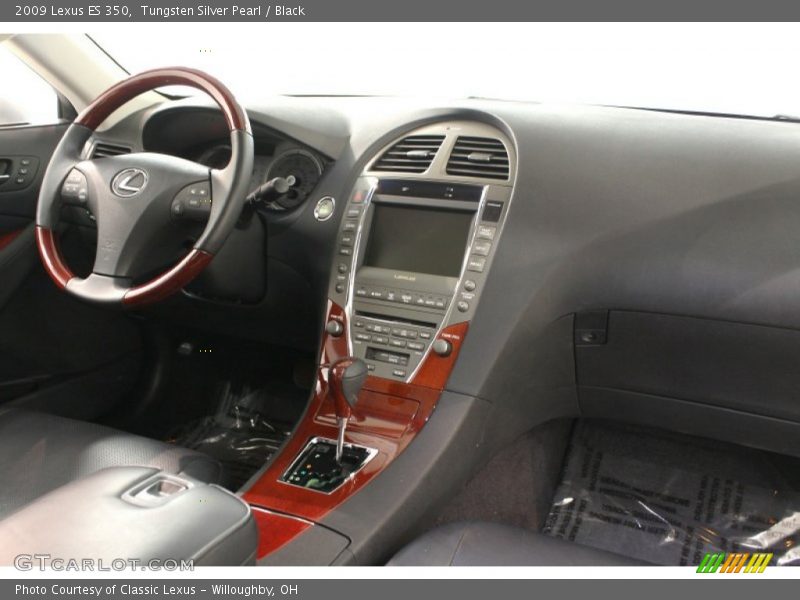Tungsten Silver Pearl / Black 2009 Lexus ES 350