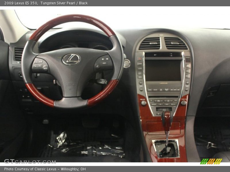 Tungsten Silver Pearl / Black 2009 Lexus ES 350