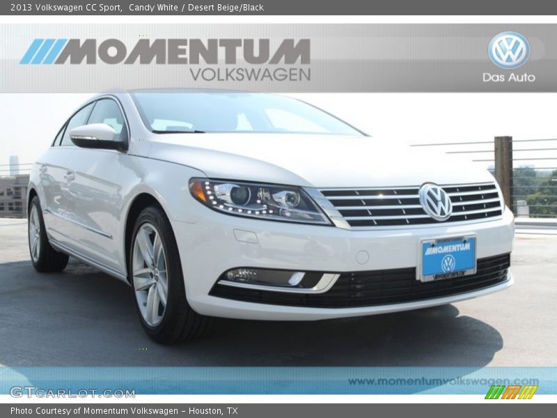 Candy White / Desert Beige/Black 2013 Volkswagen CC Sport