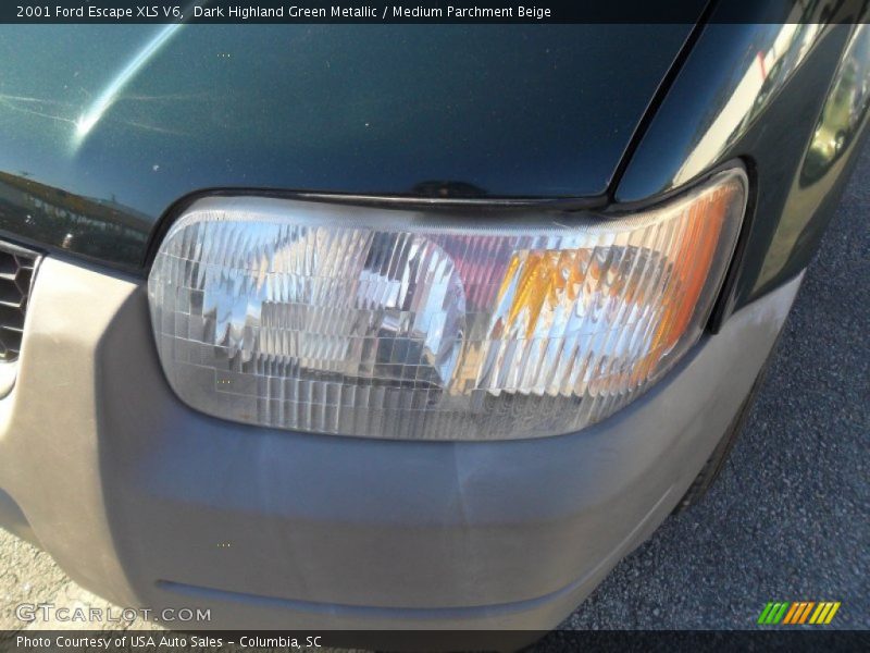 Dark Highland Green Metallic / Medium Parchment Beige 2001 Ford Escape XLS V6
