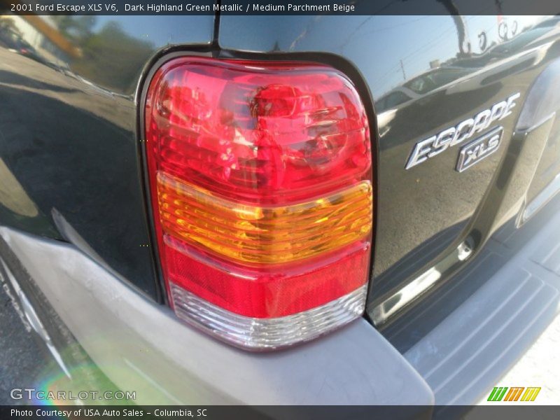 Dark Highland Green Metallic / Medium Parchment Beige 2001 Ford Escape XLS V6