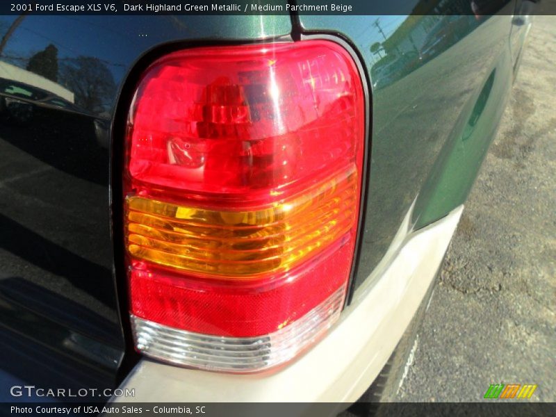 Dark Highland Green Metallic / Medium Parchment Beige 2001 Ford Escape XLS V6