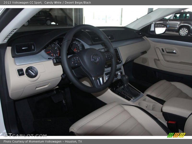 Candy White / Desert Beige/Black 2013 Volkswagen CC Sport