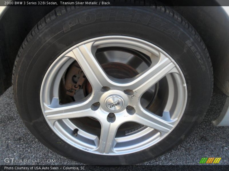 Titanium Silver Metallic / Black 2000 BMW 3 Series 328i Sedan