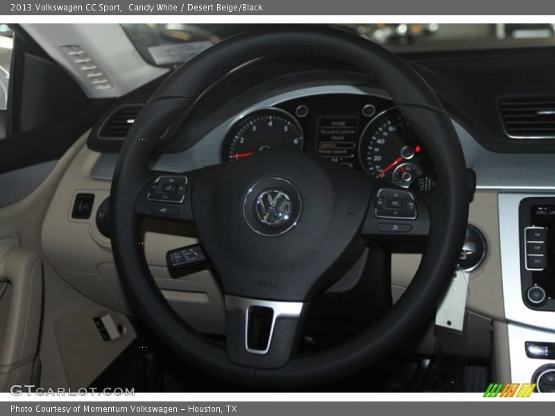 Candy White / Desert Beige/Black 2013 Volkswagen CC Sport