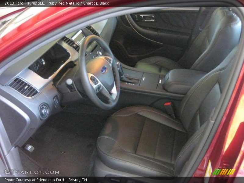 Ruby Red Metallic / Charcoal Black 2013 Ford Taurus SEL