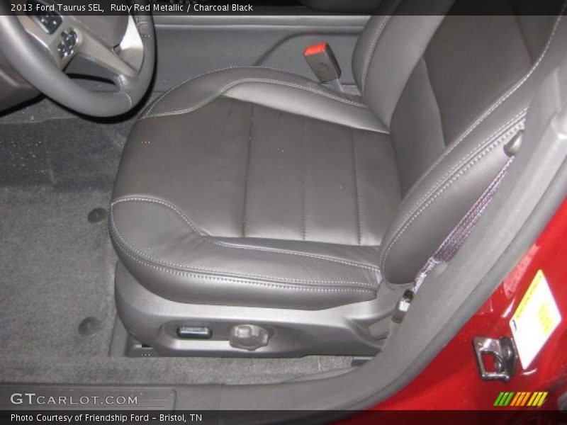 Ruby Red Metallic / Charcoal Black 2013 Ford Taurus SEL