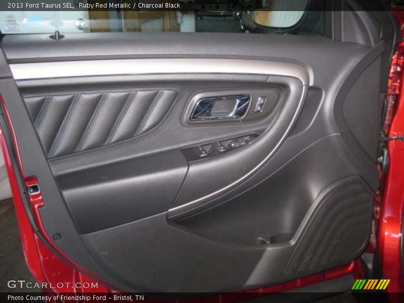 Ruby Red Metallic / Charcoal Black 2013 Ford Taurus SEL