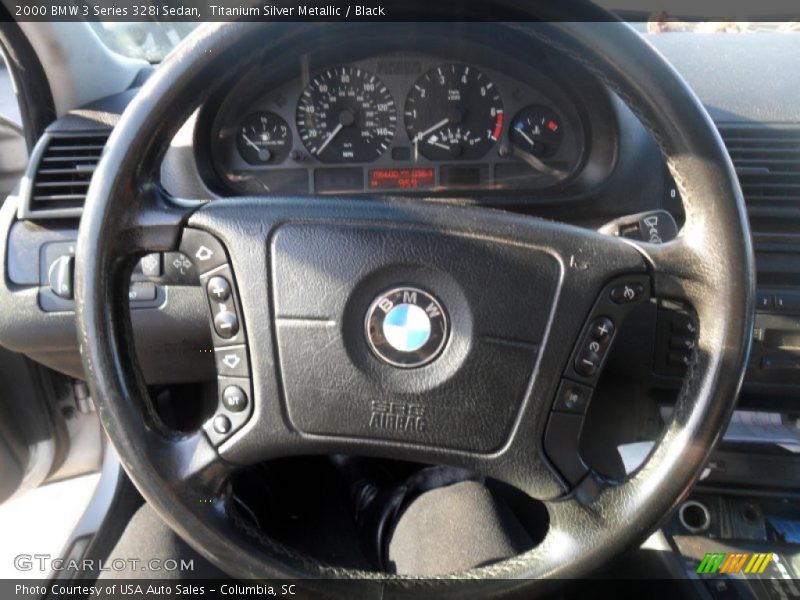 Titanium Silver Metallic / Black 2000 BMW 3 Series 328i Sedan