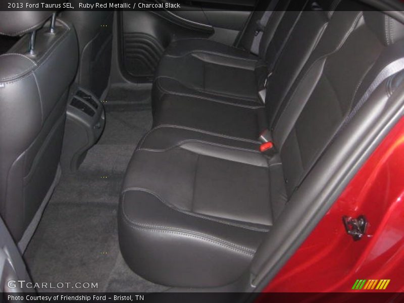 Ruby Red Metallic / Charcoal Black 2013 Ford Taurus SEL