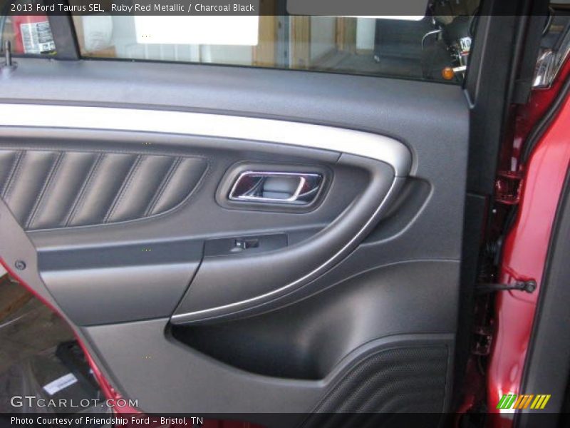 Ruby Red Metallic / Charcoal Black 2013 Ford Taurus SEL
