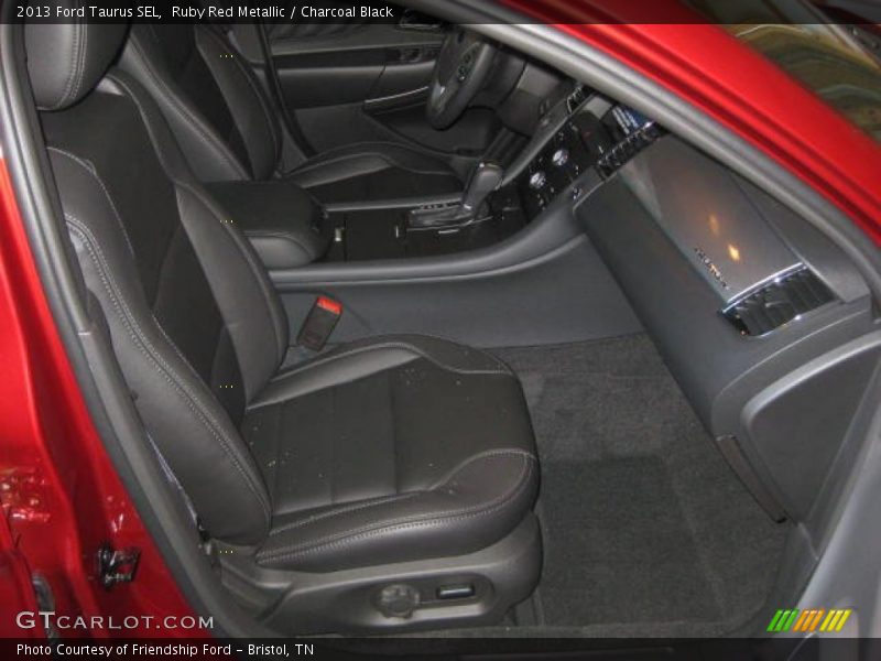 Ruby Red Metallic / Charcoal Black 2013 Ford Taurus SEL