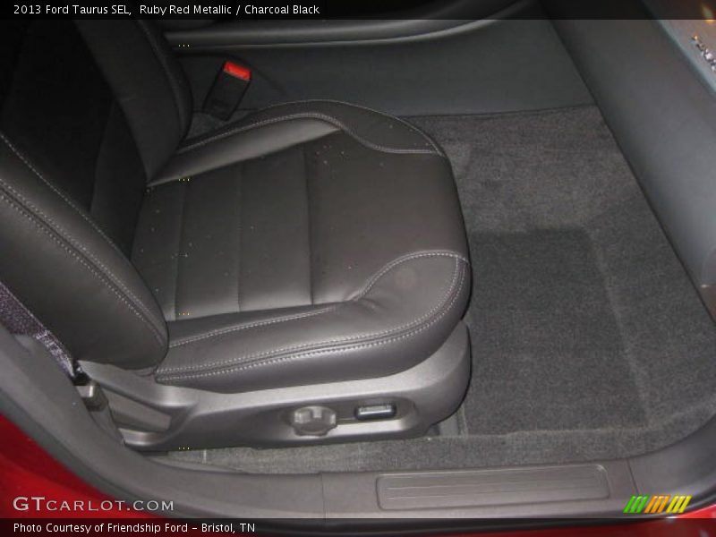 Ruby Red Metallic / Charcoal Black 2013 Ford Taurus SEL