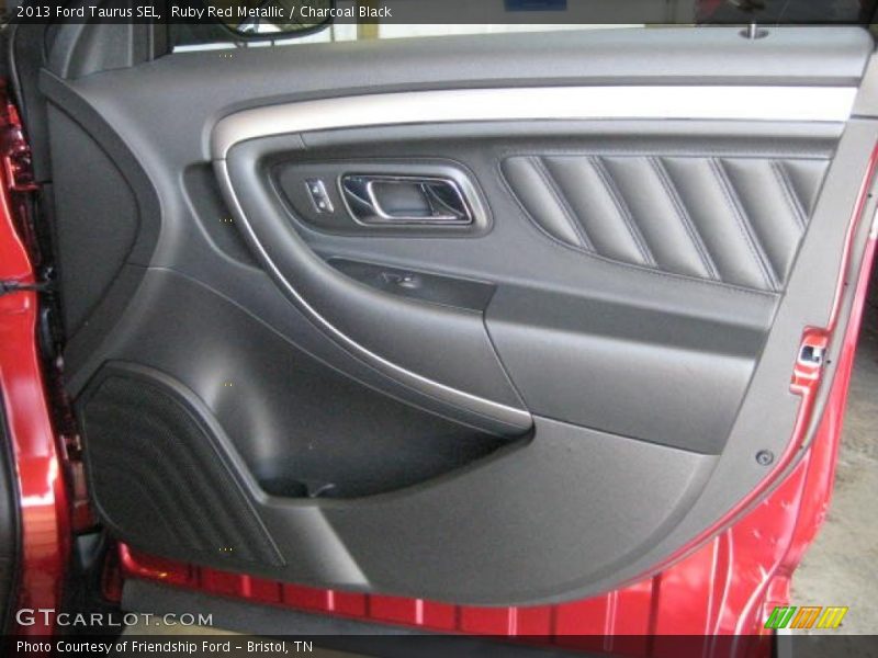 Ruby Red Metallic / Charcoal Black 2013 Ford Taurus SEL
