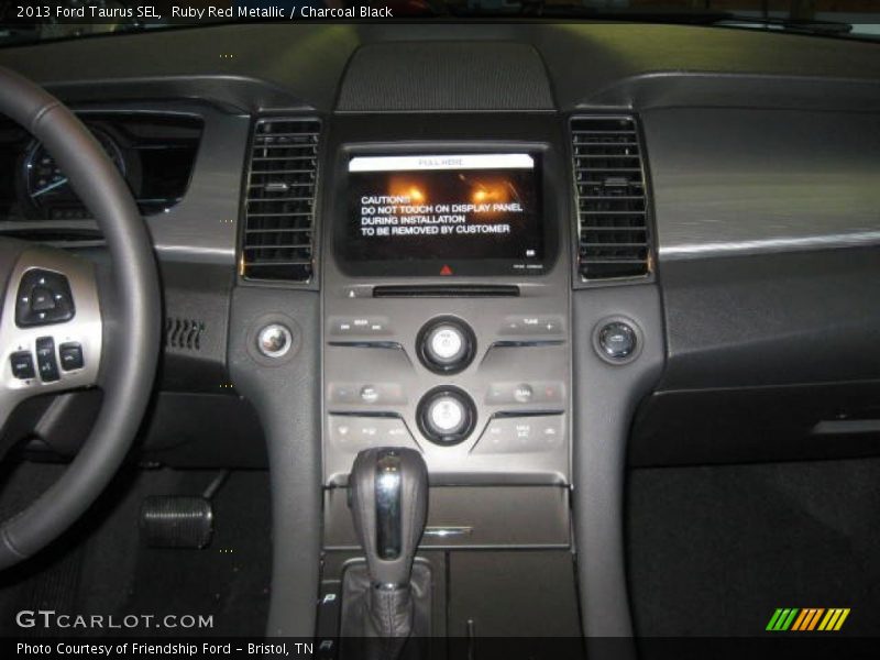 Ruby Red Metallic / Charcoal Black 2013 Ford Taurus SEL