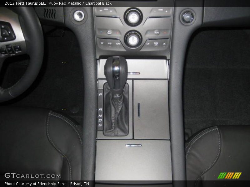 Ruby Red Metallic / Charcoal Black 2013 Ford Taurus SEL