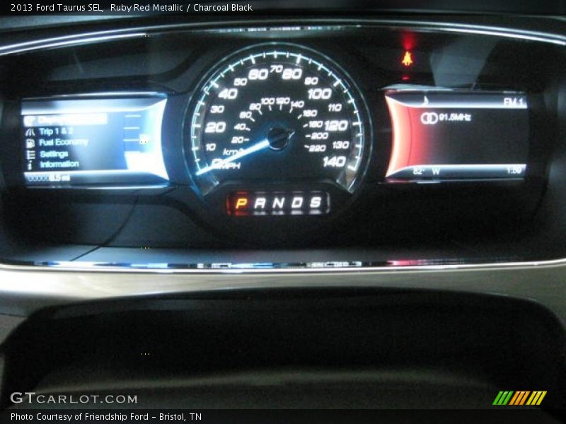 Ruby Red Metallic / Charcoal Black 2013 Ford Taurus SEL