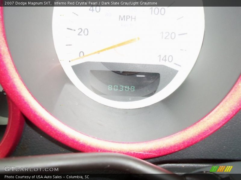 Inferno Red Crystal Pearl / Dark Slate Gray/Light Graystone 2007 Dodge Magnum SXT
