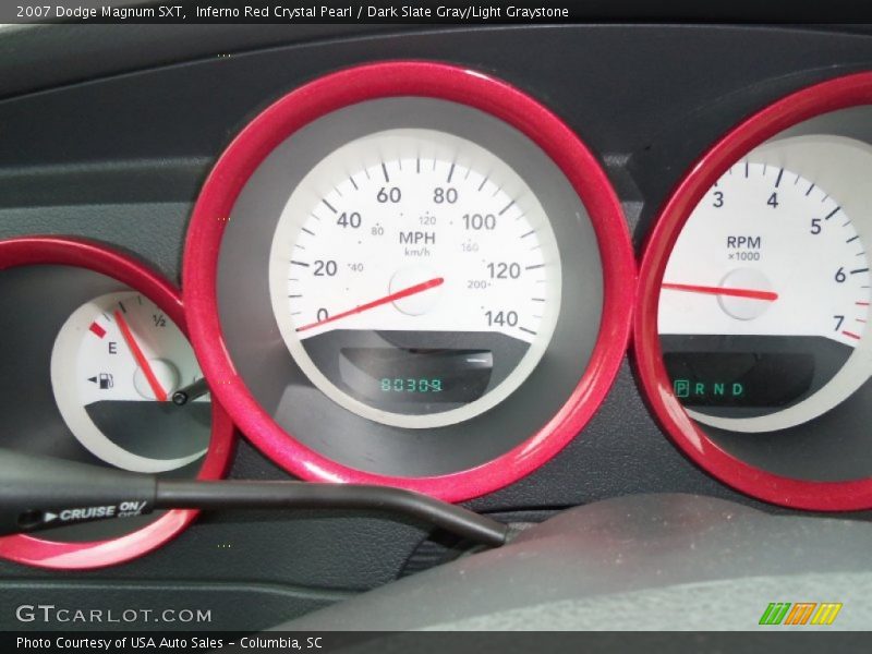 Inferno Red Crystal Pearl / Dark Slate Gray/Light Graystone 2007 Dodge Magnum SXT