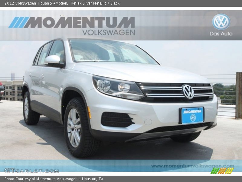 Reflex Silver Metallic / Black 2012 Volkswagen Tiguan S 4Motion