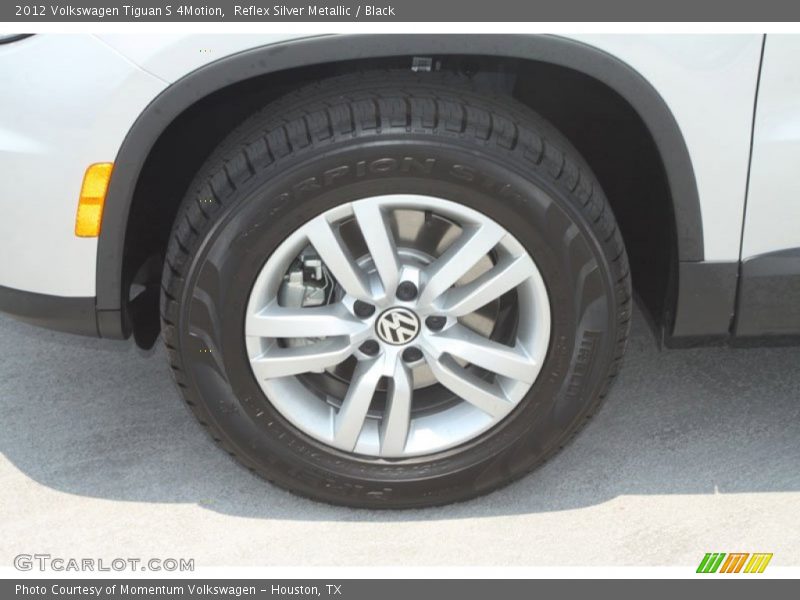 Reflex Silver Metallic / Black 2012 Volkswagen Tiguan S 4Motion